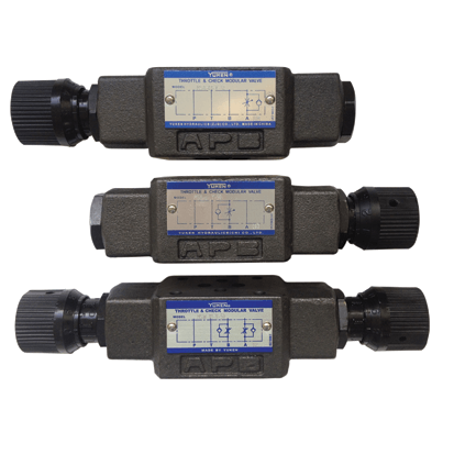 YUKEN MS | THROTTLE & CHECK VALVES CETOP 3