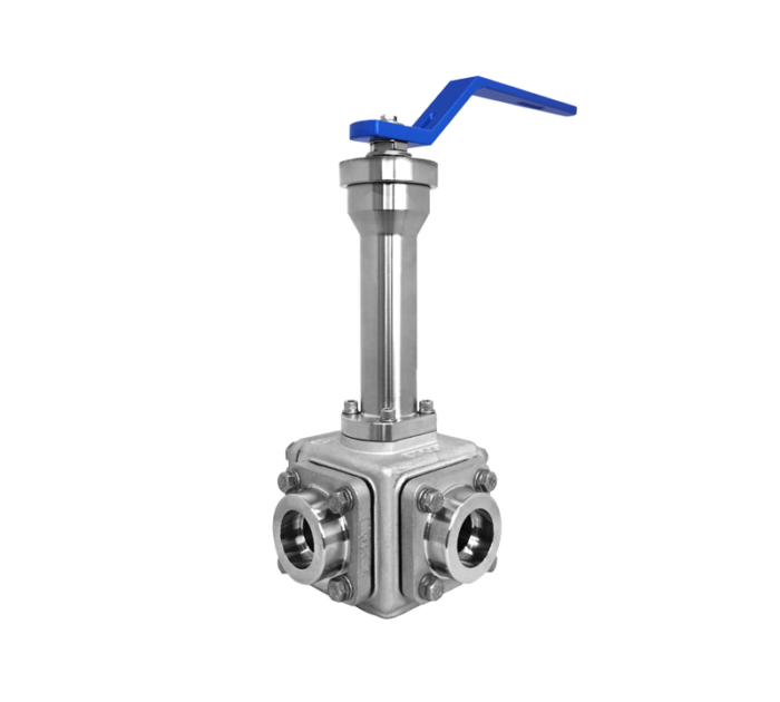 VINCO CQF | DIN CRYOGENIC MULTI-PORT BALL VALVE