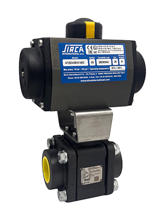 VINCO + SIRCA | XF 3 PIECE ACTUATED BALL VALVE ( DOUBLE ACTING )