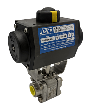 VINCO + SIRCA | XF 3 PIECE ACTUATED BALL VALVE ( SPRING RETURN )
